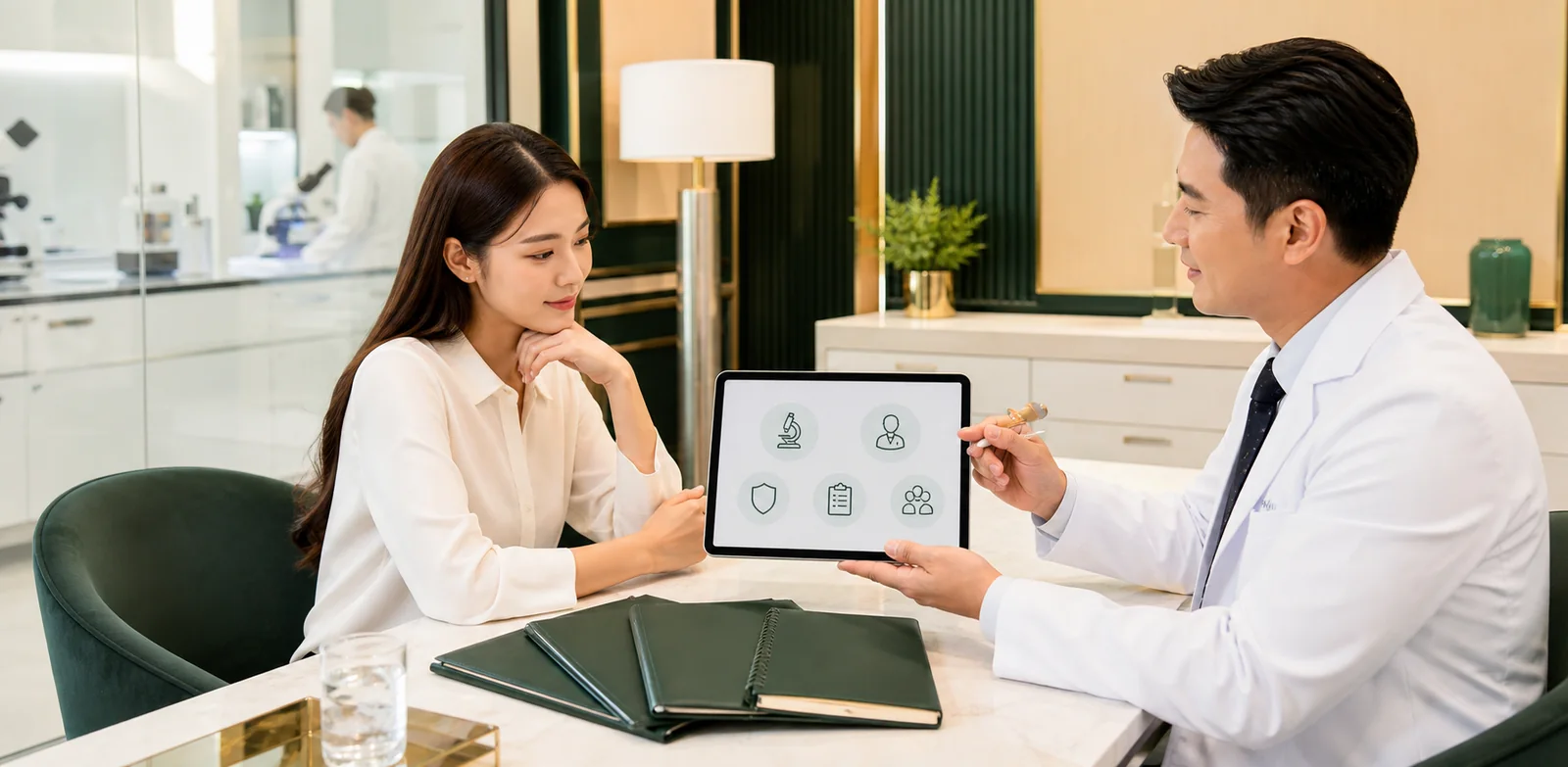 Patient learning how to choose a stem cell clinic in Malaysia with doctor-led safety guidance