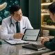 Doctor reviewing diabetes and metabolic health data before stem cell therapy in Malaysia