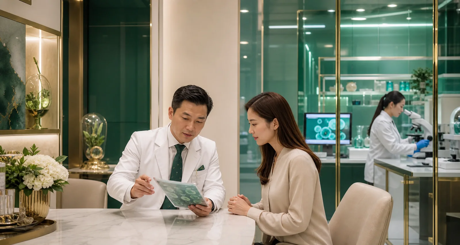 Doctor-led stem cell therapy Malaysia consultation with regenerative medicine laboratory review