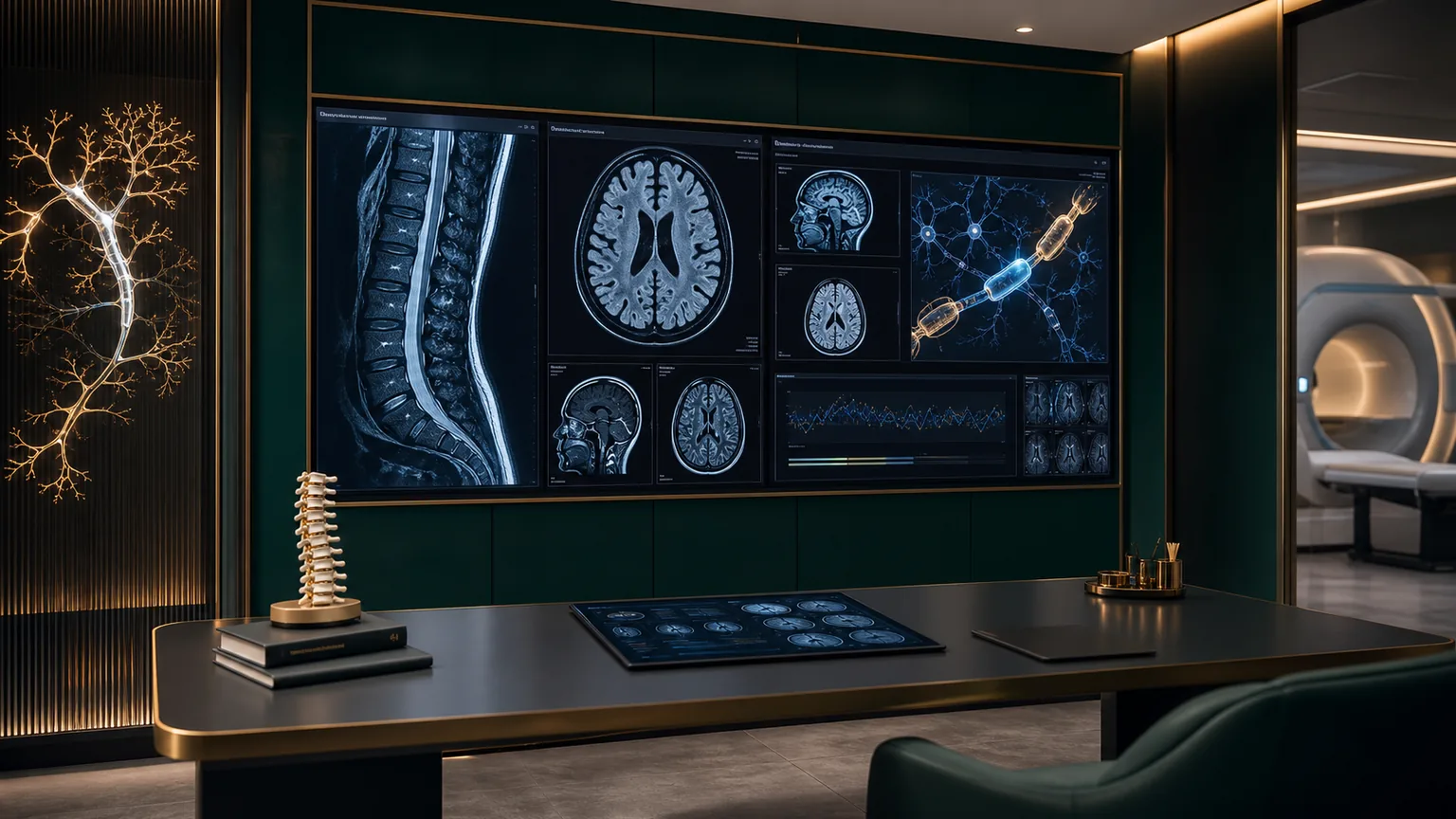 Neurology and MRI review illustration for Multiple Sclerosis Centre Malaysia