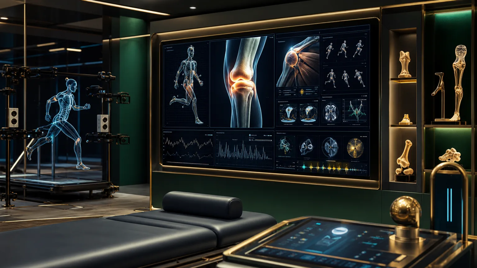 Sports injury regenerative medicine and movement review illustration in Malaysia